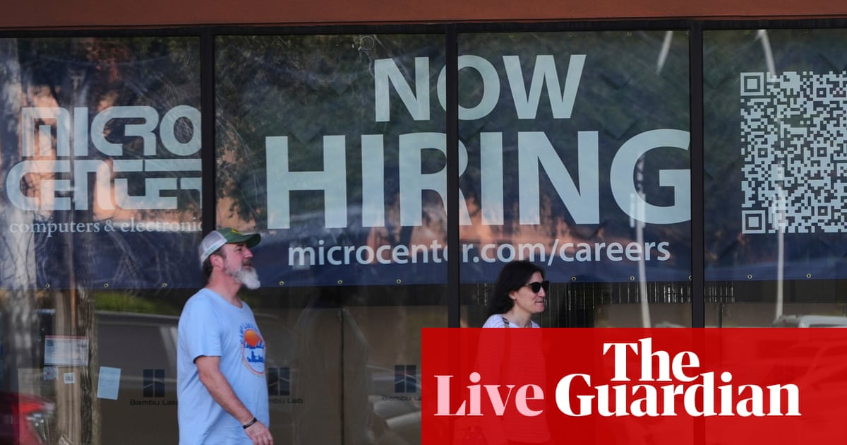 US jobs report smashes forecasts; shares in Falklands oil explorers plunge as Argentina threatens sanctions – business live